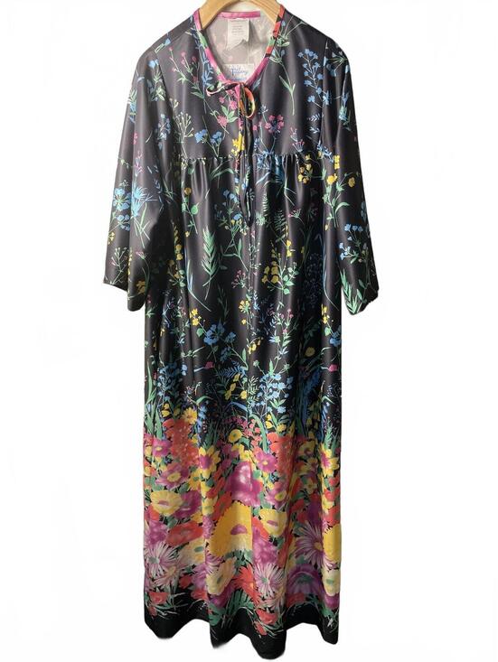 Other - Tiffany Loungewear Floral Maxi Dress Women's Large Vintage
